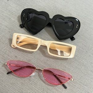 three pack ! of sunglasses